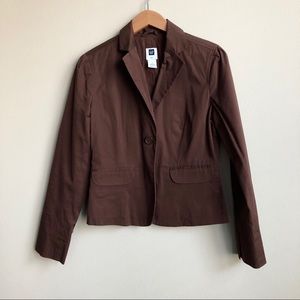 GAP Brown Fitted Blazer